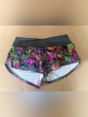 lululemon athletica Multicolor Floral Print Shorts